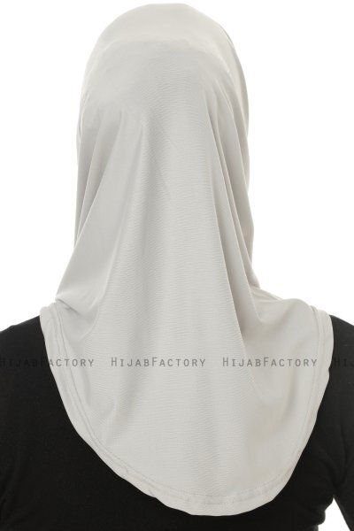 Micro Cross - Hellgrau One-Piece Hijab