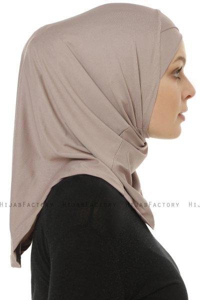 Micro Cross - Steingrau One-Piece Hijab