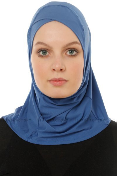 Micro Cross - Hellblau One-Piece Hijab