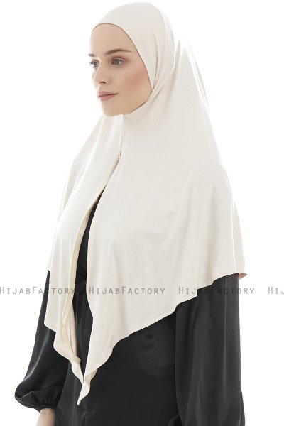 Ajda – Beige Hijab Mit Reißverschluss
