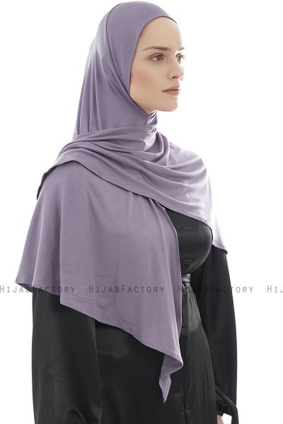 Ajda – Dunkelviolett Hijab Mit Reißverschluss