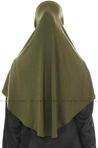 Ajda – Khaki Hijab Mit Reißverschluss