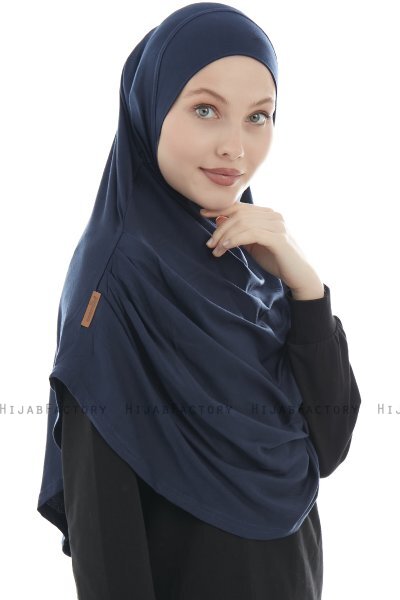 Roxelana - Navy Blau Lang Al Amira Hijab