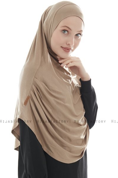 Roxelana - Hellbraun Lang Al Amira Hijab