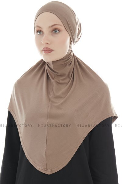 Sefa - Dunkeltaupe One-Piece Al Amira Hijab
