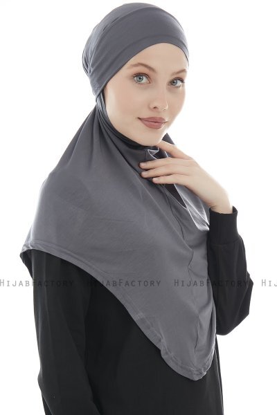 Sefa - Dunkelgrau One-Piece Al Amira Hijab