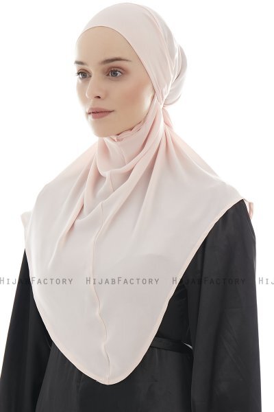 Ebrar - Altrosa Crepe Chiffon Al Amira Hijab