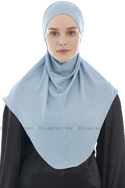 Ebrar - Hellblau Crepe Chiffon Al Amira Hijab
