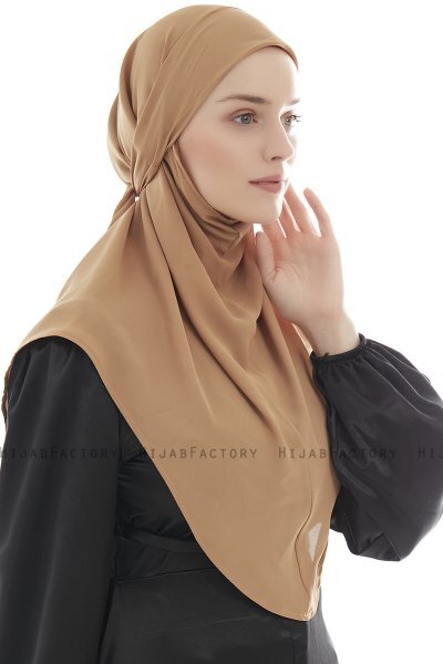Ebrar - Camel Crepe Chiffon Al Amira Hijab