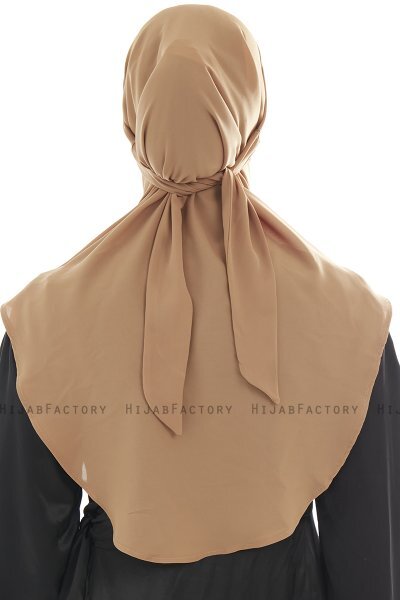 Ebrar - Camel Crepe Chiffon Al Amira Hijab