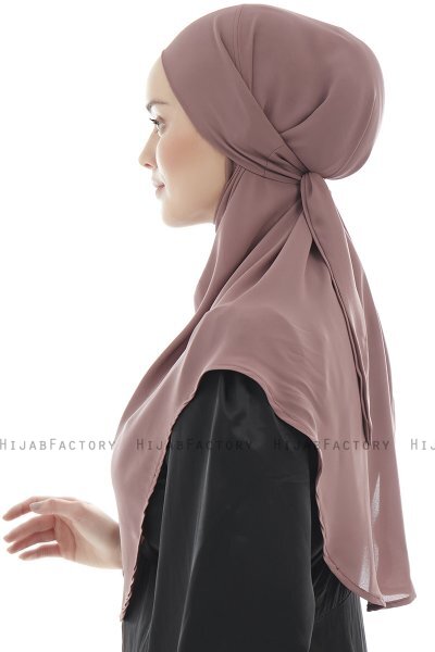 Ebrar - Pflaume Crepe Chiffon Al Amira Hijab