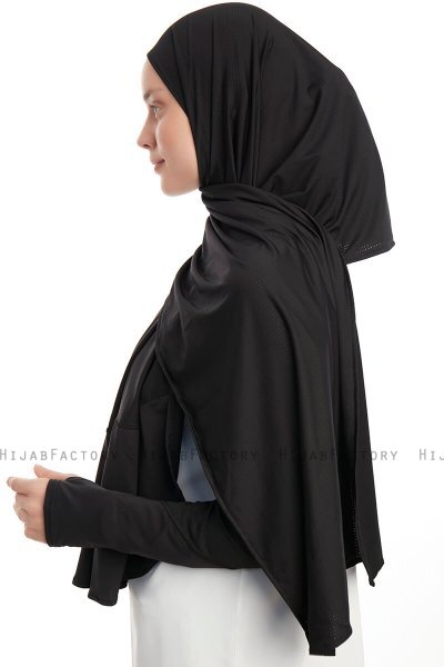 Azize - Schwarz Pro Scarf Sport Hijab Set