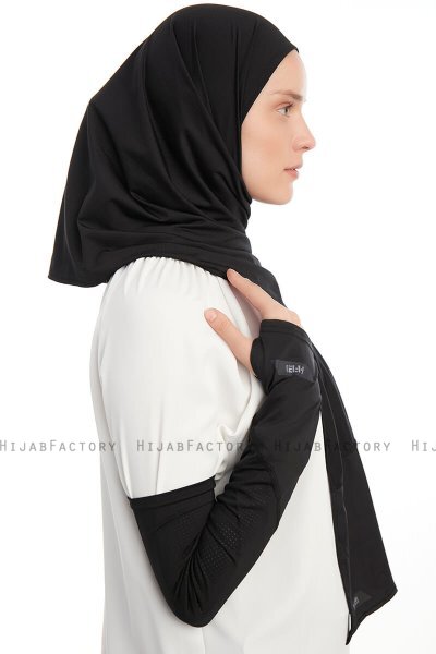 Azize - Schwarz Pro Scarf Sport Hijab Set