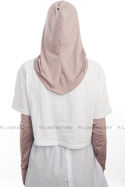 Bayda - Steingrau Pro Sport Hijab Set