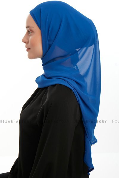 Sahar - Blau One Piece Chiffon Hijab