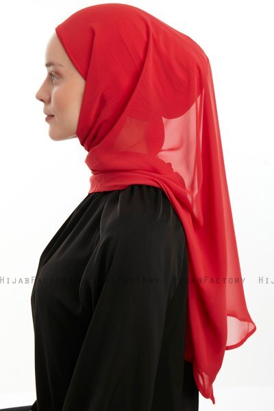 Sahar - Himbeere One Piece Chiffon Hijab