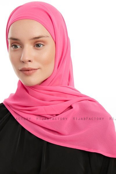 Sahar - Fuchsie One Piece Chiffon Hijab