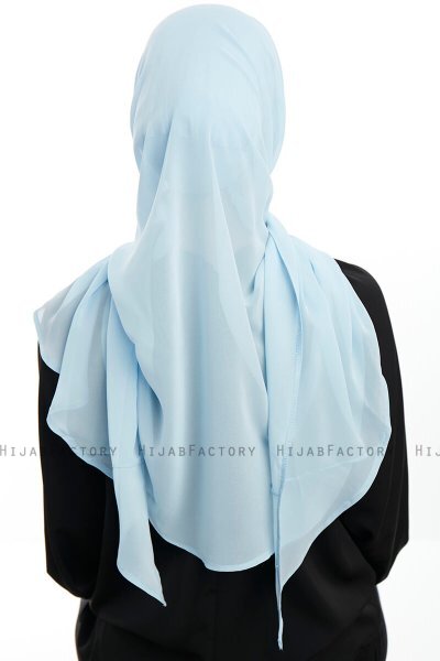 Sahar - Hellblau One Piece Chiffon Hijab