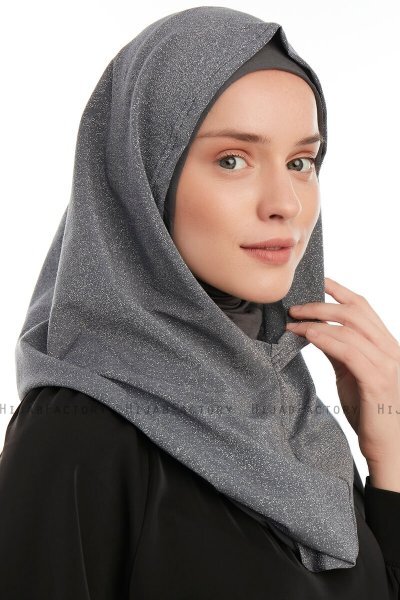 Taliah - Dunkelgrau One Piece Hijab