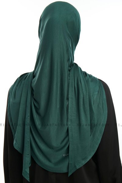 Vesile - Dunkelgrün One-Piece Hijab