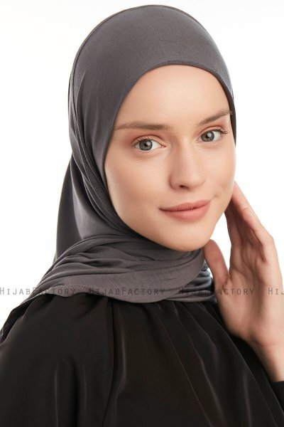 Vesile - Dunkelgrau One-Piece Hijab