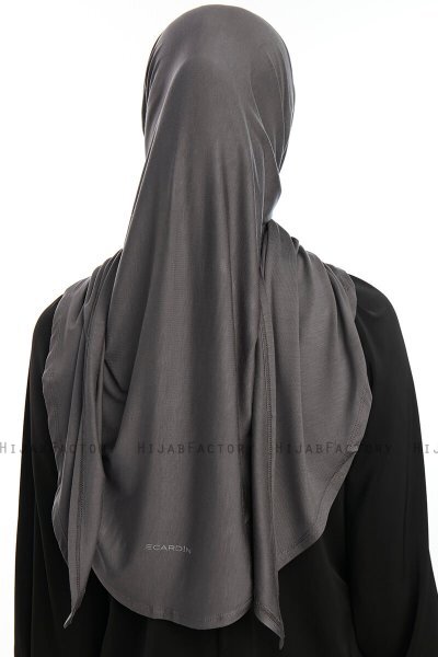 Vesile - Dunkelgrau One-Piece Hijab