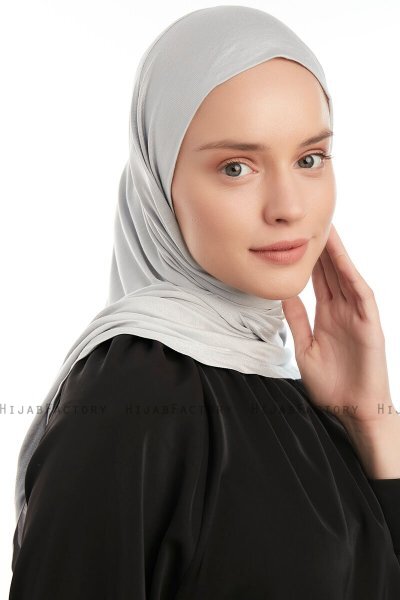 Vesile - Hellgrau One-Piece Hijab