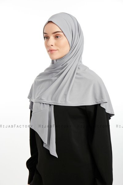 Nermin - Hellgrau Sandy Scarfs Hijab