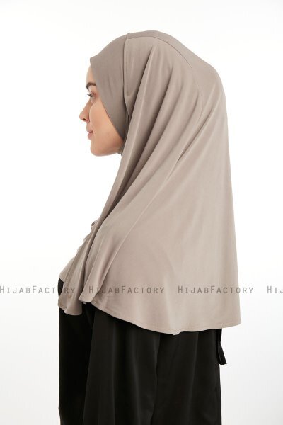 Ilay - Dunkeltaupe Sandy Turban Hijab