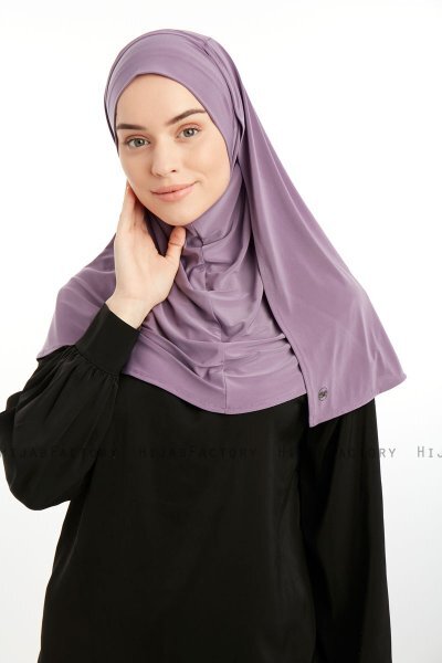 Ilay - Dunkelviolett Sandy Turban Hijab