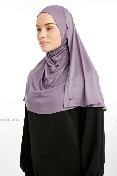 Feriha - Dunkelviolett Viskose Turban Hijab