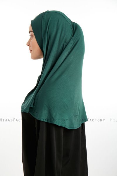 Feriha - Dunkelgrün Viskose Turban Hijab