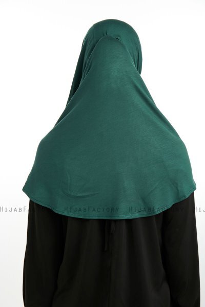 Feriha - Dunkelgrün Viskose Turban Hijab
