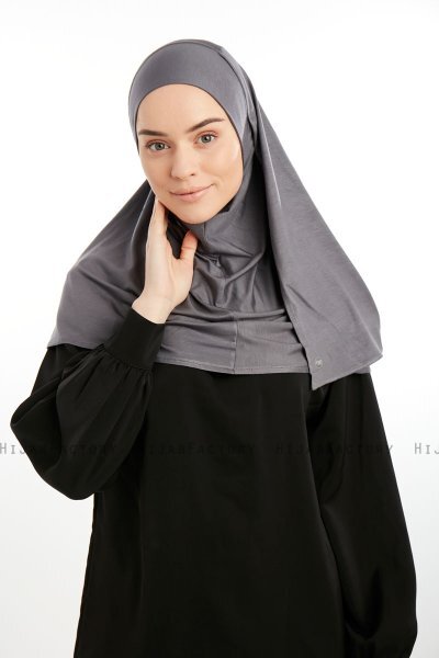 Feriha - Dunkelgrau Viskose Turban Hijab