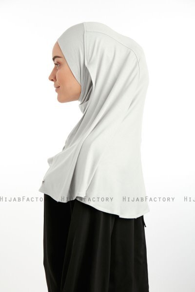 Feriha - Hellgrau Viskose Turban Hijab