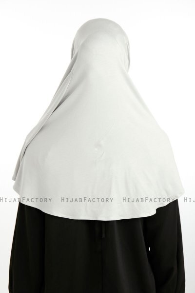 Feriha - Hellgrau Viskose Turban Hijab