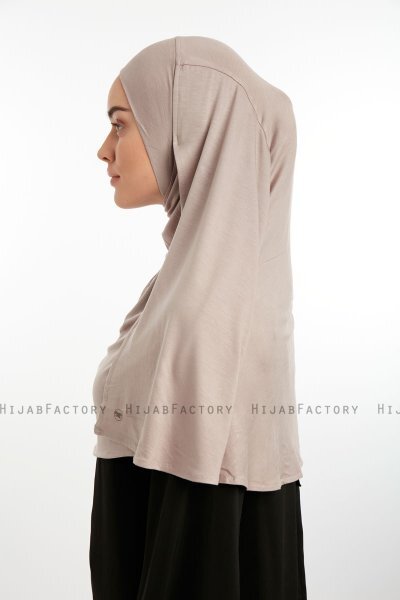 Feriha - Steingrau Viskose Turban Hijab