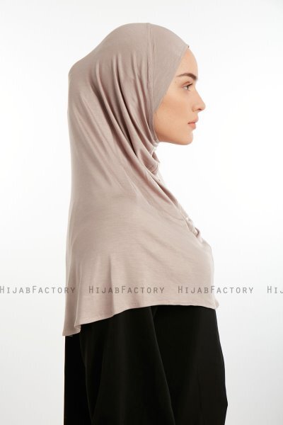 Feriha - Steingrau Viskose Turban Hijab