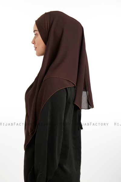 Bengi - Braun Micro Krep Turban Hijab