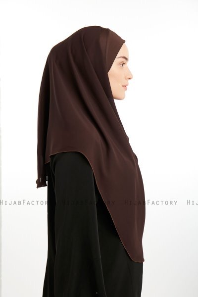 Bengi - Braun Micro Krep Turban Hijab