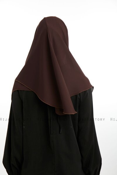Bengi - Braun Micro Krep Turban Hijab