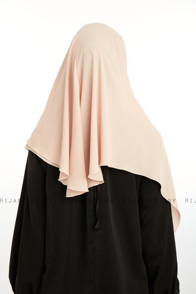 Bengi - Beige Micro Krep Turban Hijab