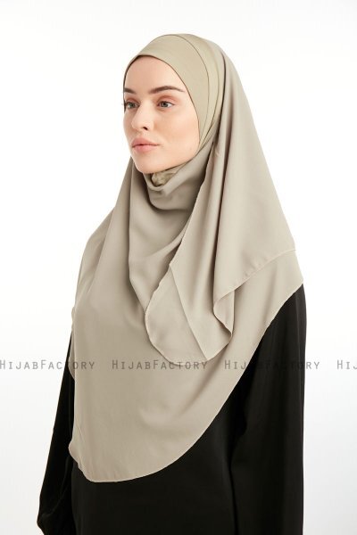Bengi - Grün Micro Krep Turban Hijab