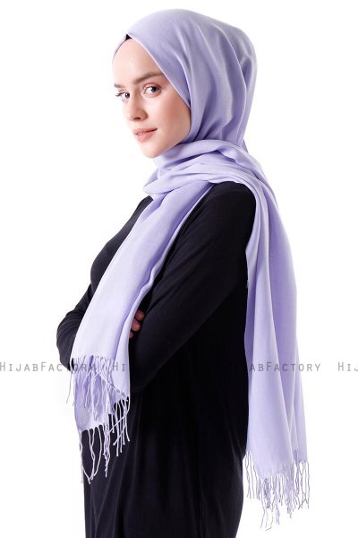 Demet - Helles Lila Pashmina Hijab