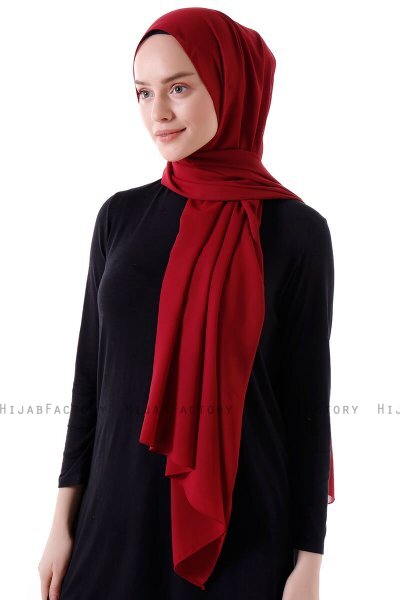 Hadise - Bordeaux Chiffon Hijab