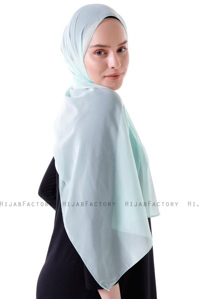 Hadise - Hellgrün Chiffon Hijab