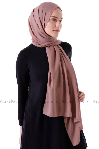 Hadise - Hellbraun Chiffon Hijab