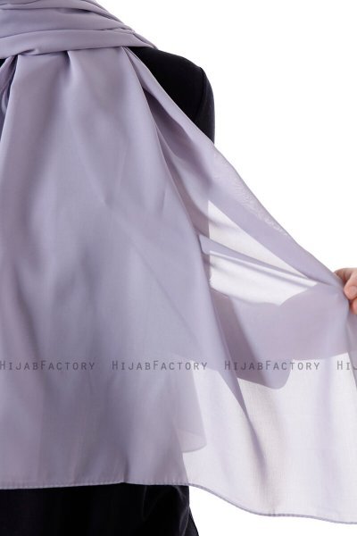 Hadise - Hellgrau Chiffon Hijab