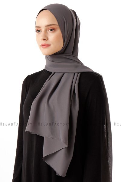 Hadise - Anthrazit Chiffon Hijab