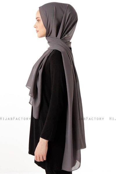 Hadise - Anthrazit Chiffon Hijab